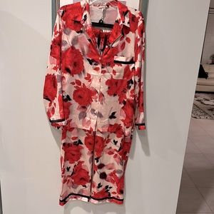 Victoria's Secret Red Floral Pajama Set